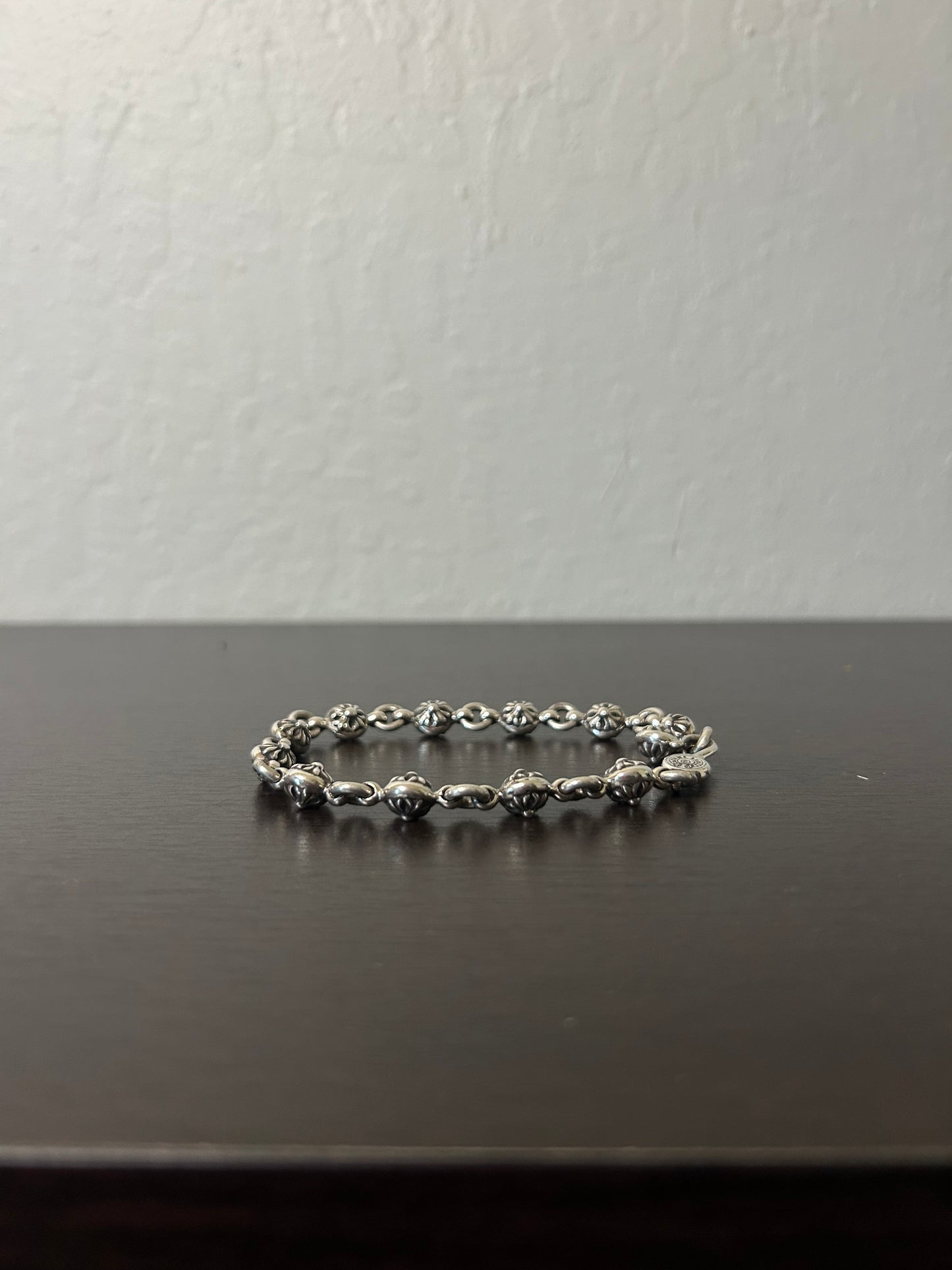 Chrome Hearts 8 Inch Cross Ball Bracelet