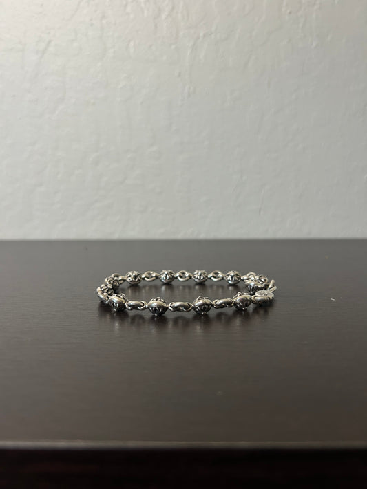Chrome Hearts 8 Inch Cross Ball Bracelet