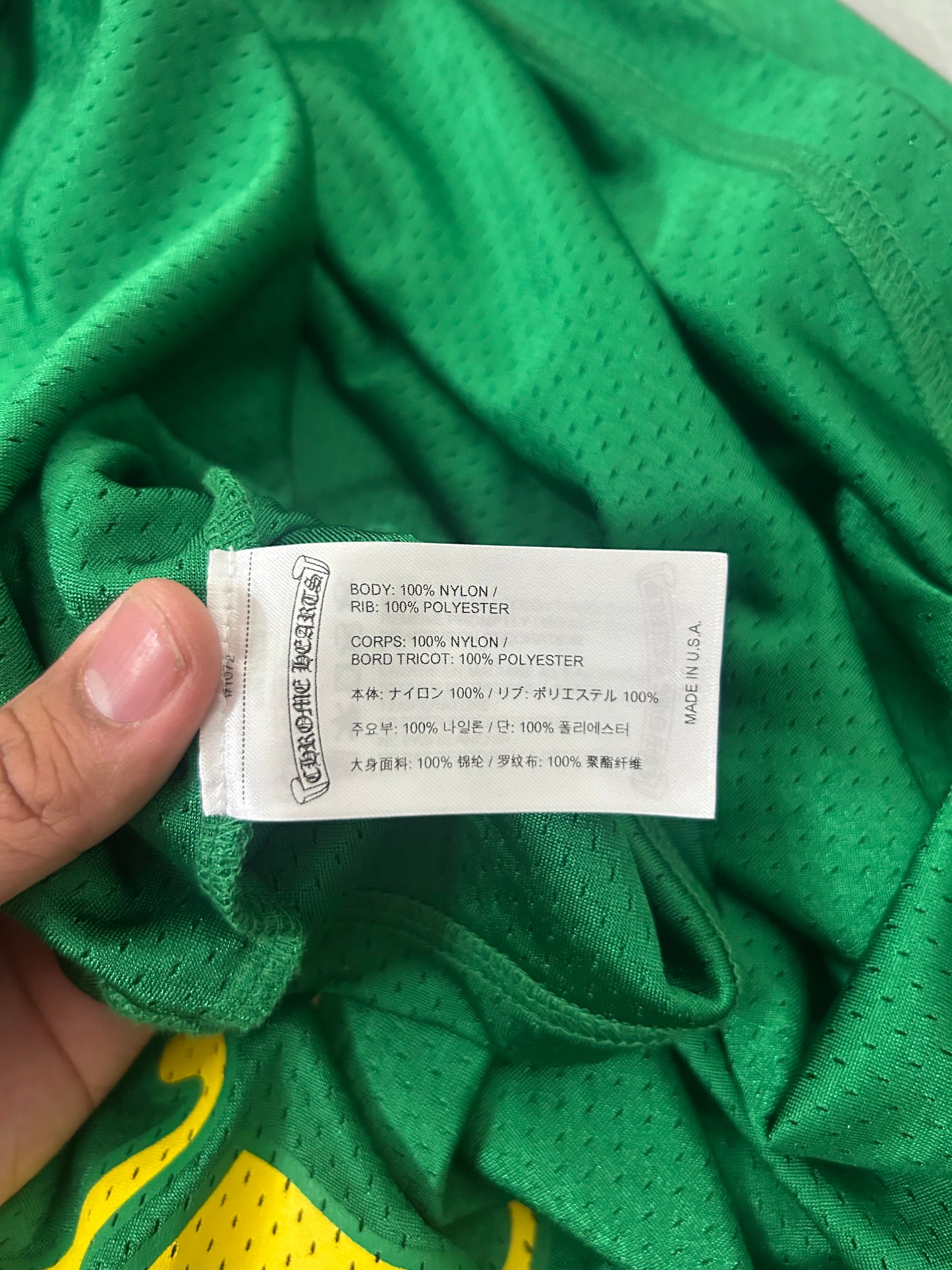 Chrome Hearts Green/Yellow Longsleeve Jersey