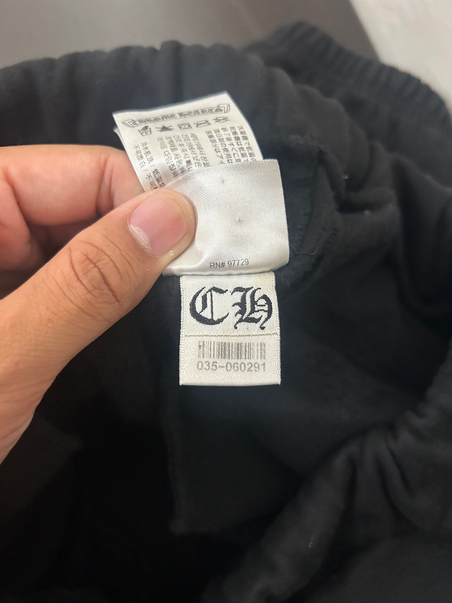 Chrome Hearts Black Scroll Sweatpants