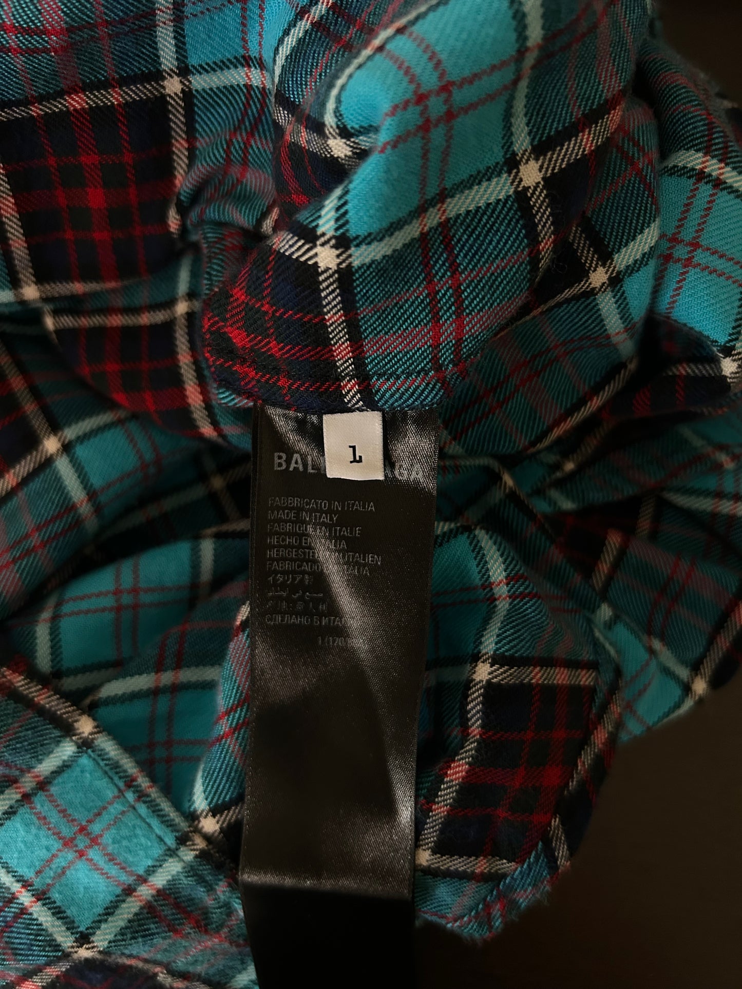 Balenciaga Trompe Loeil Neom Flannel