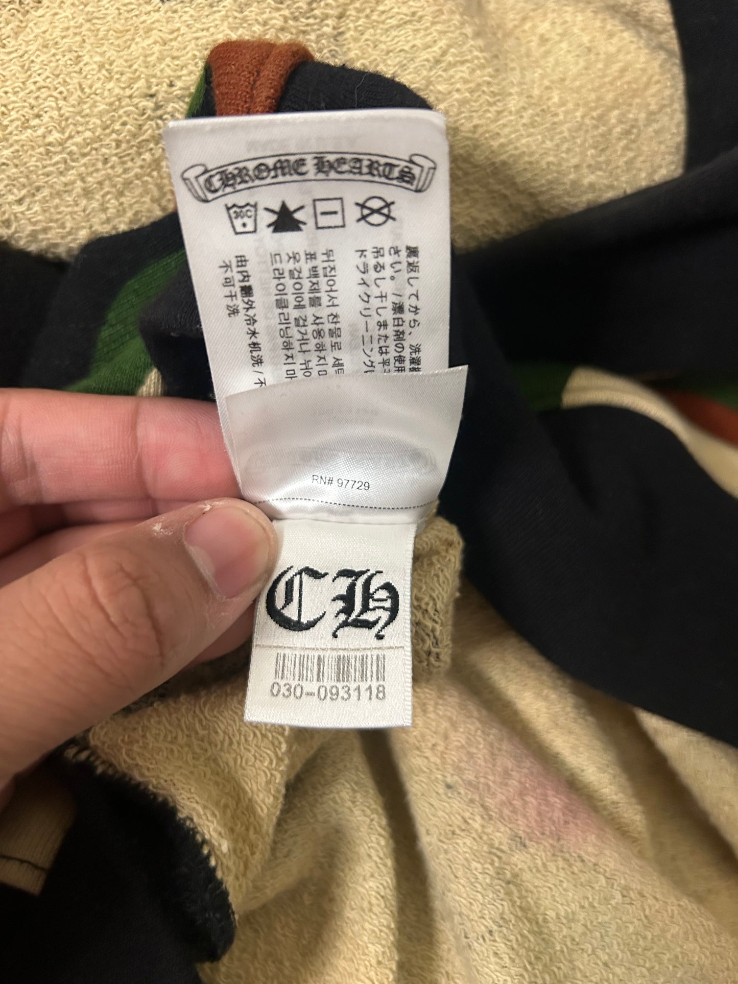 Chrome Hearts Matty Boy Camo Caution Hoodie