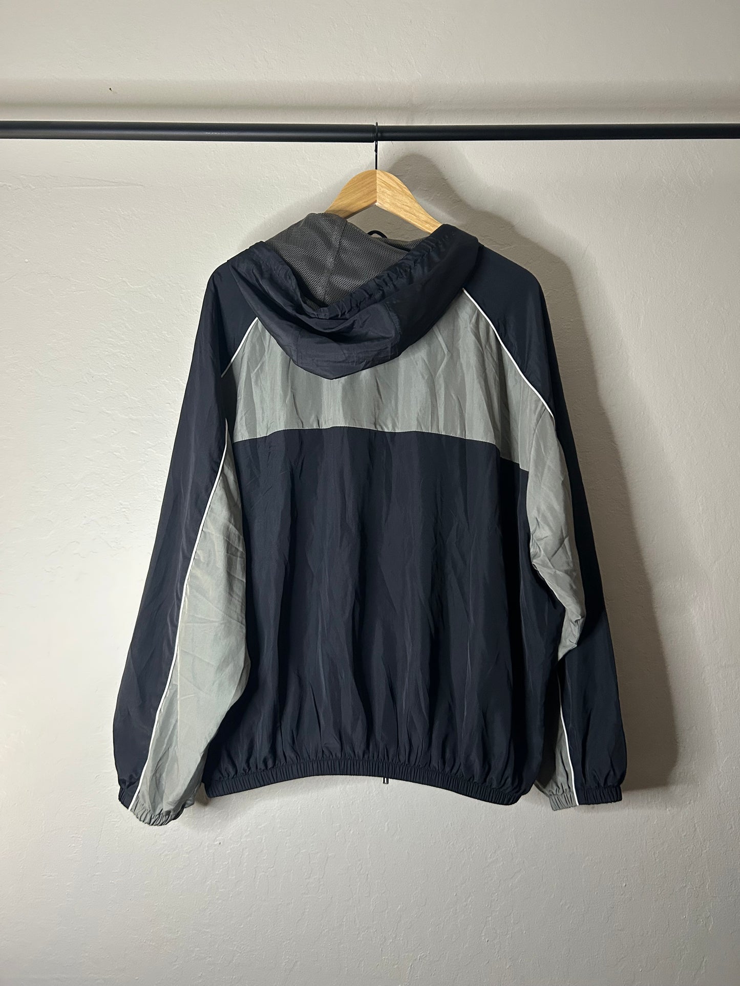 Miu Miu Navy Striped Wind Breaker