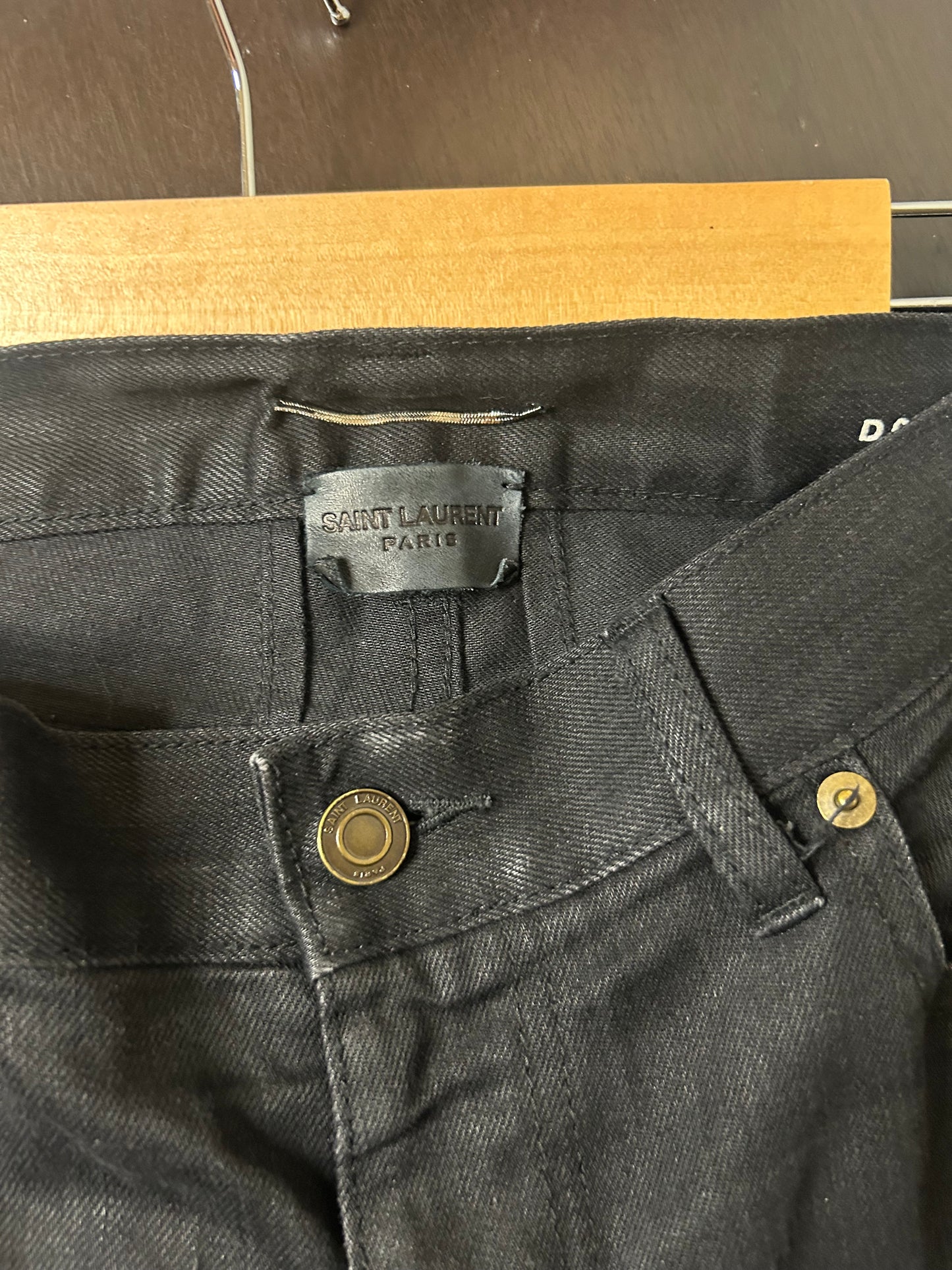 Saint Laurent D02 Black Wax Denim