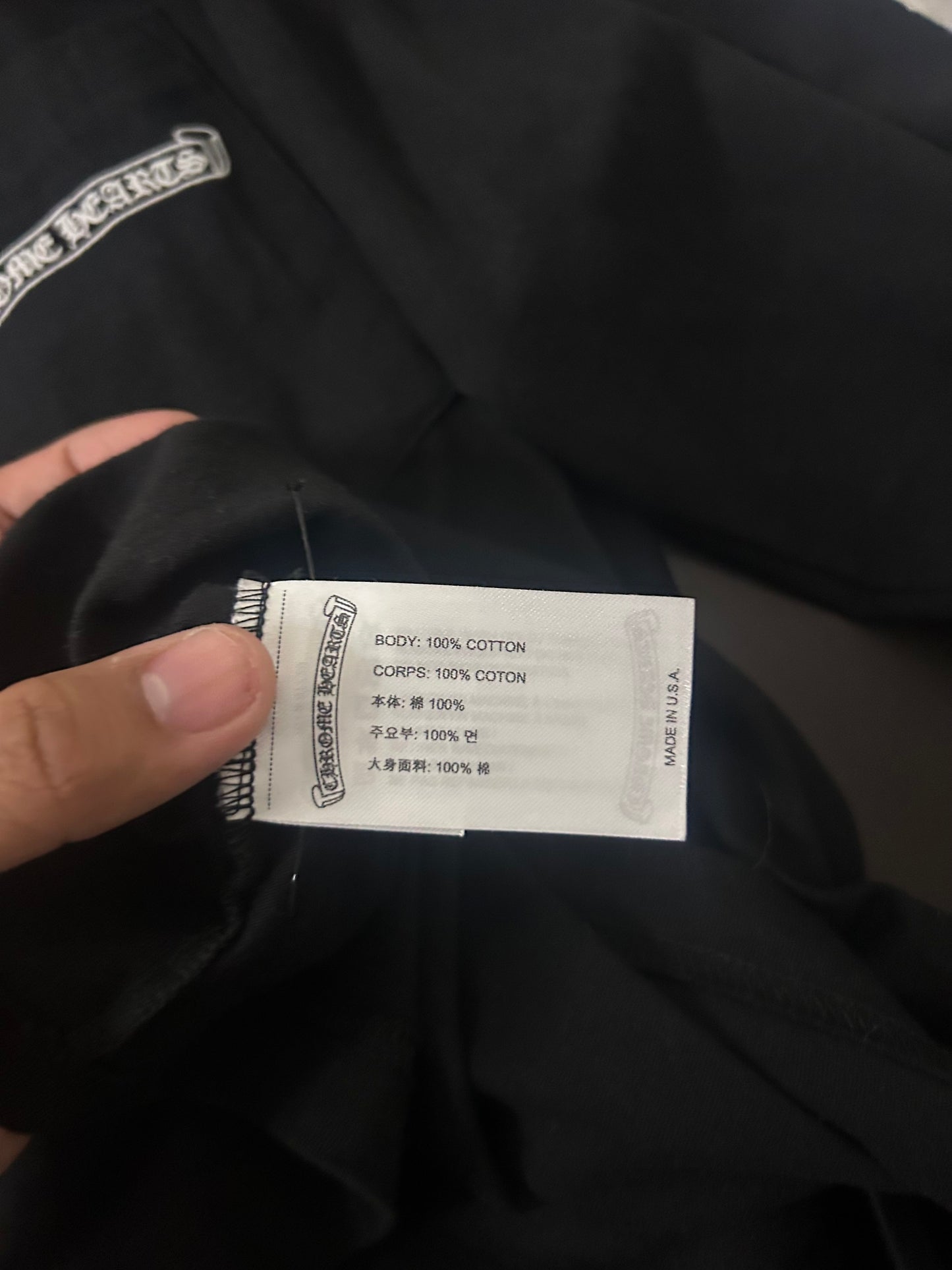 Chrome Hearts Scroll Logo Longsleeve