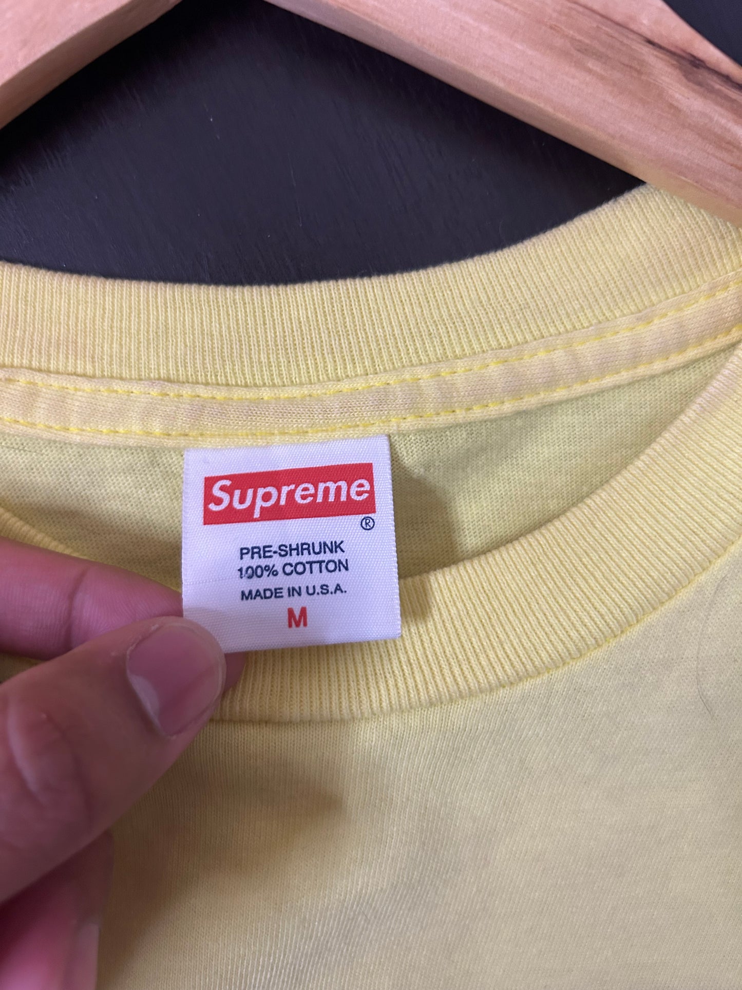 Supreme Yellow Kate Moss Photo Tee
