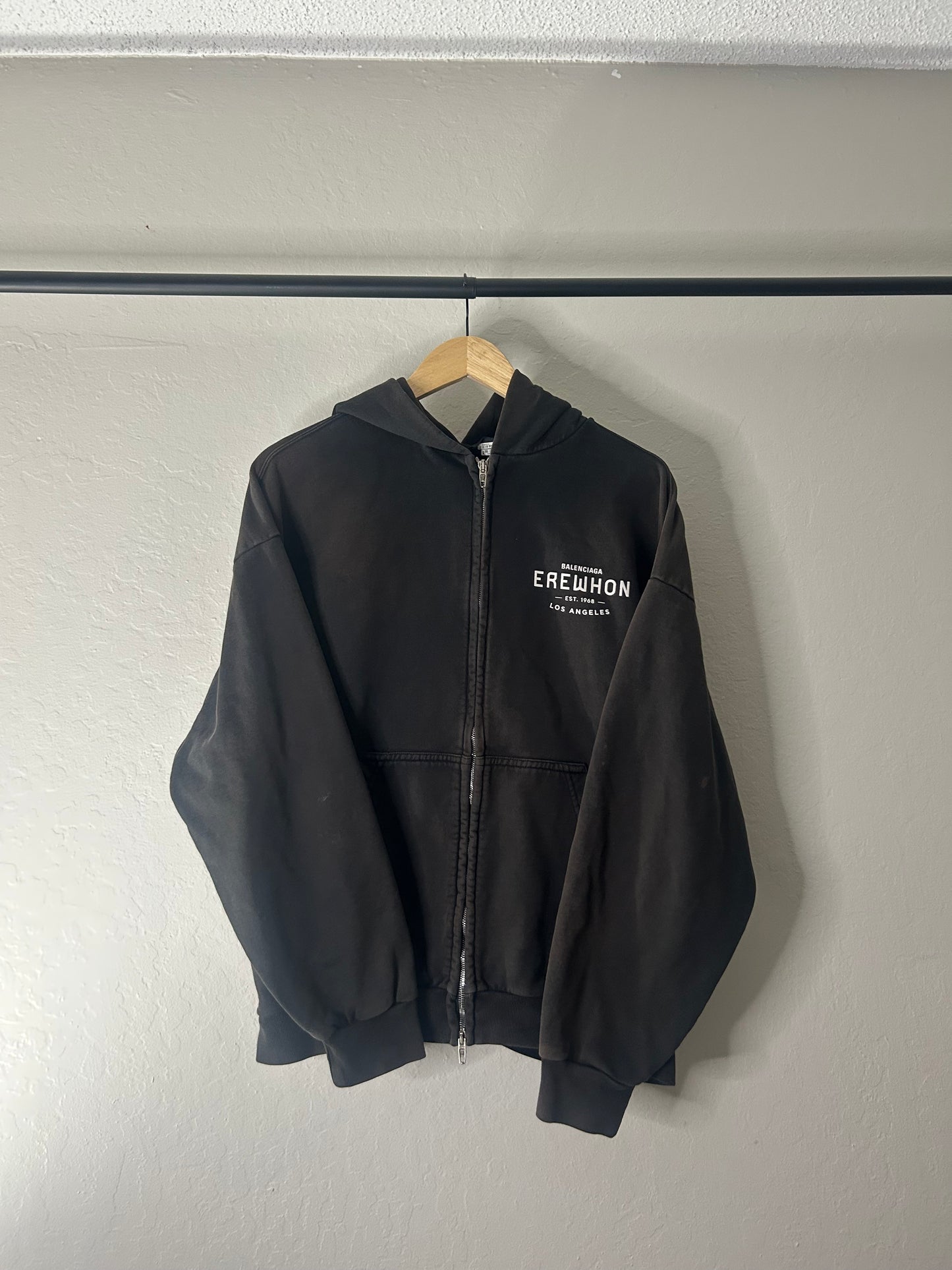 Balenciaga Erewhon Black Zip up Hoodie