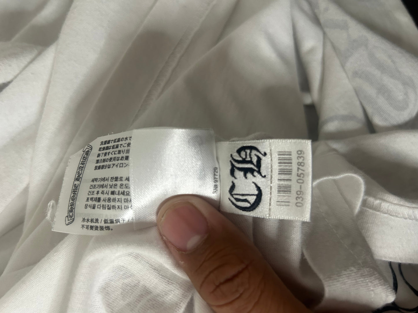 Chrome Hearts Las Vegas White Floral Longsleeve