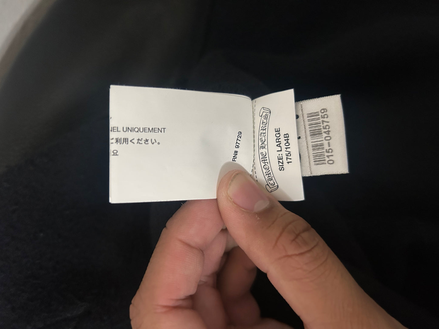 Chrome Hearts Black Triple Cross Leather Sweater