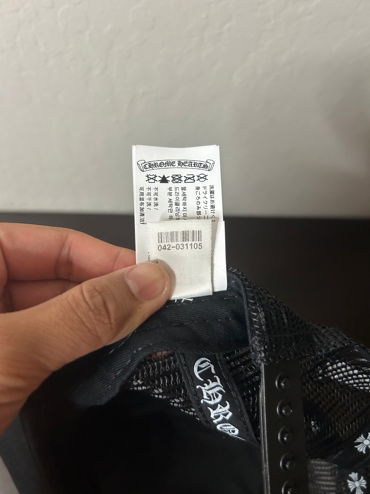 Chrome Hearts Black Triple Cross Hat