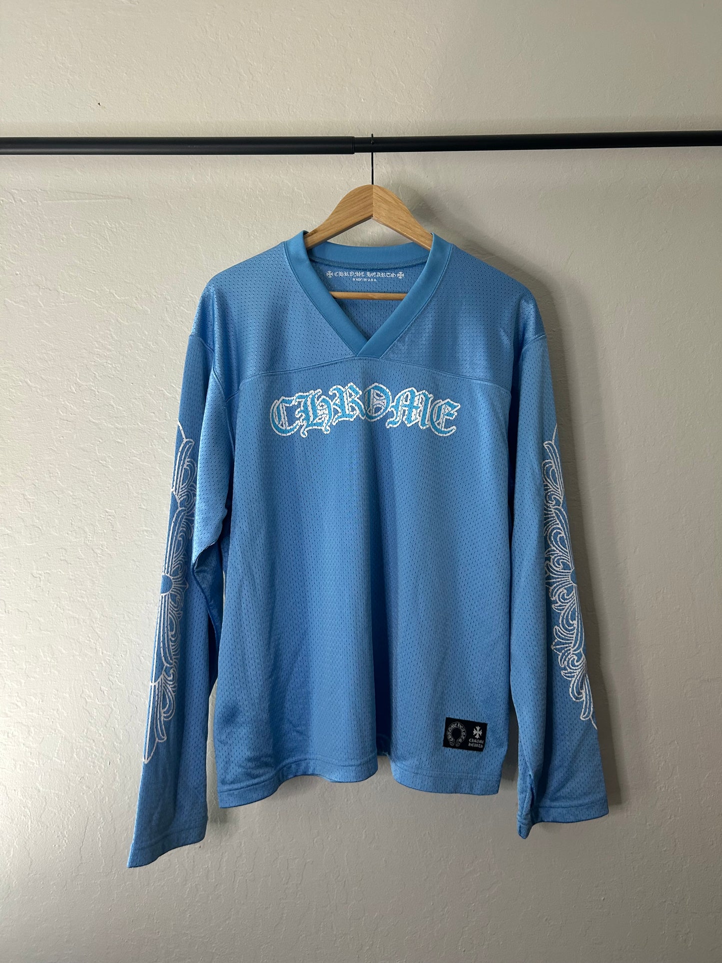 Chrome Hearts Blue Long sleeve Jersey