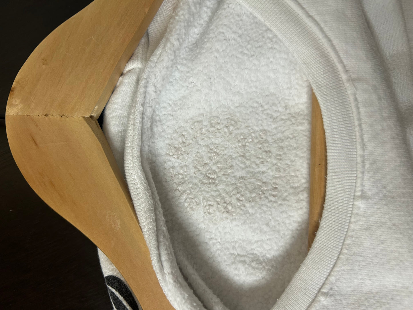 Chrome Hearts White Floral Horseshoe Crewneck