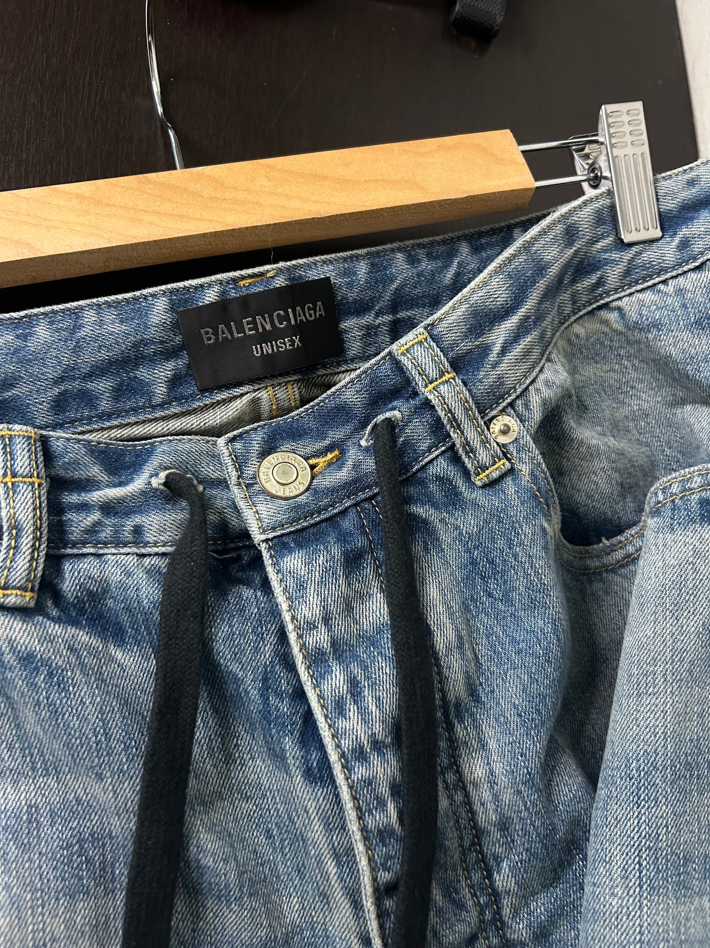 Balenciaga Baggy Drawstring Jeans