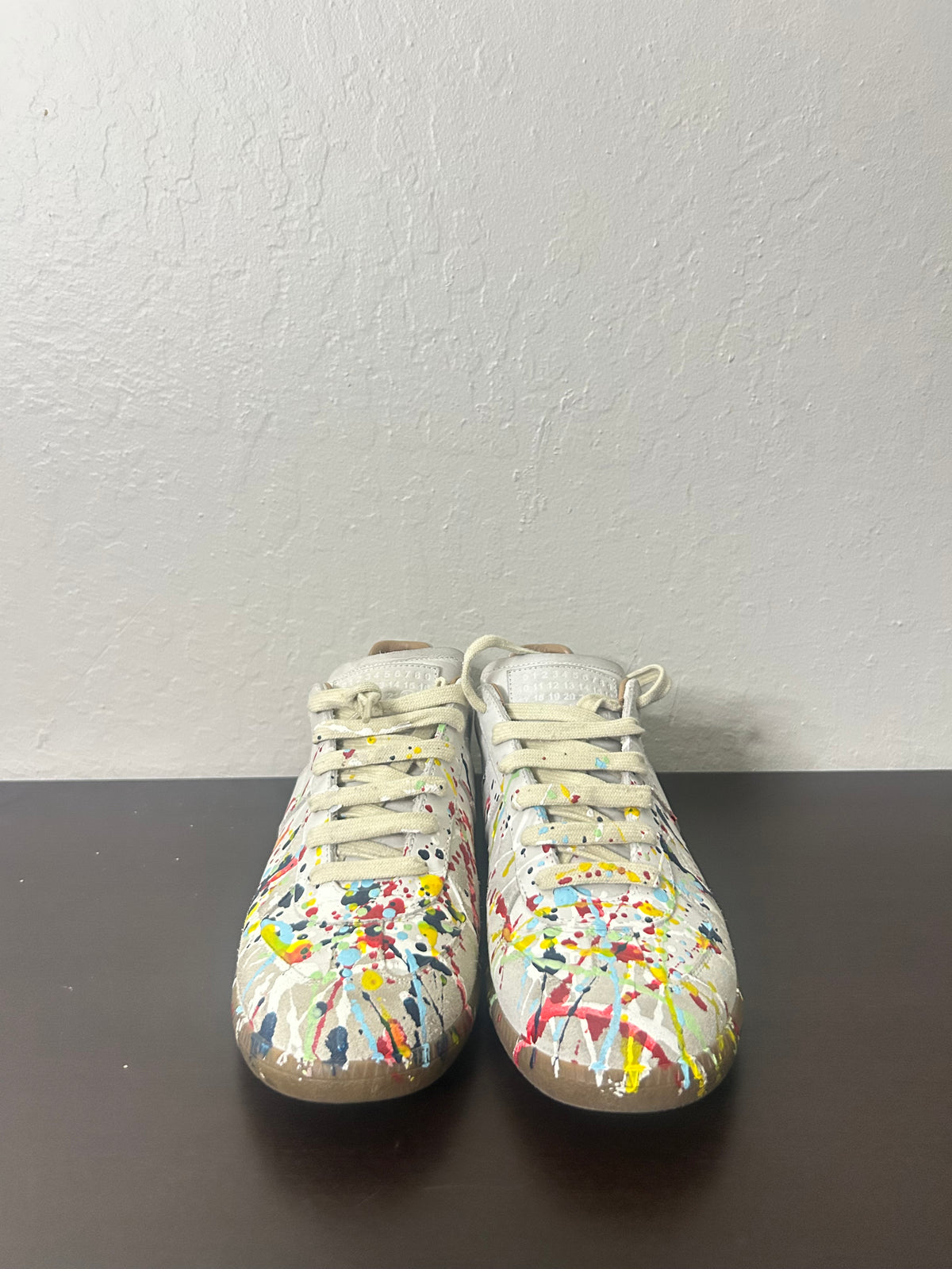 Maison Margiela White Paint Splatter Gats
