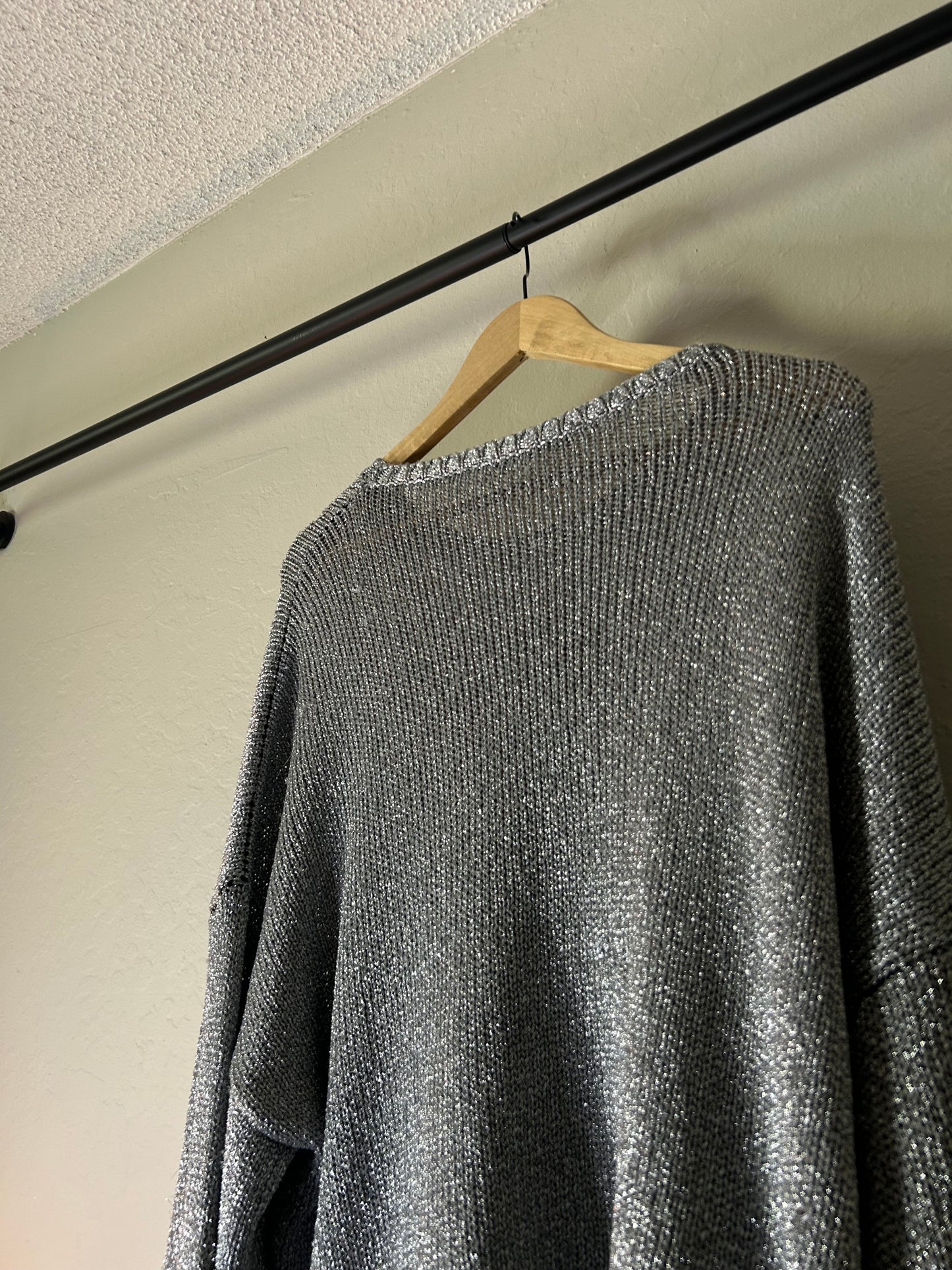 RAF Simon’s Metallic Knit Sweater