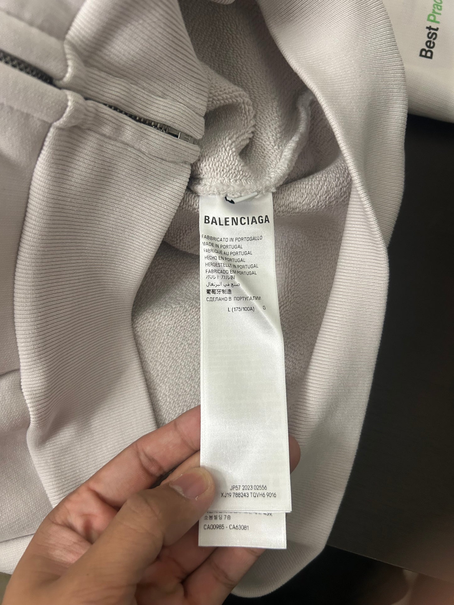 Balenciaga Business Zip Up Hoodie