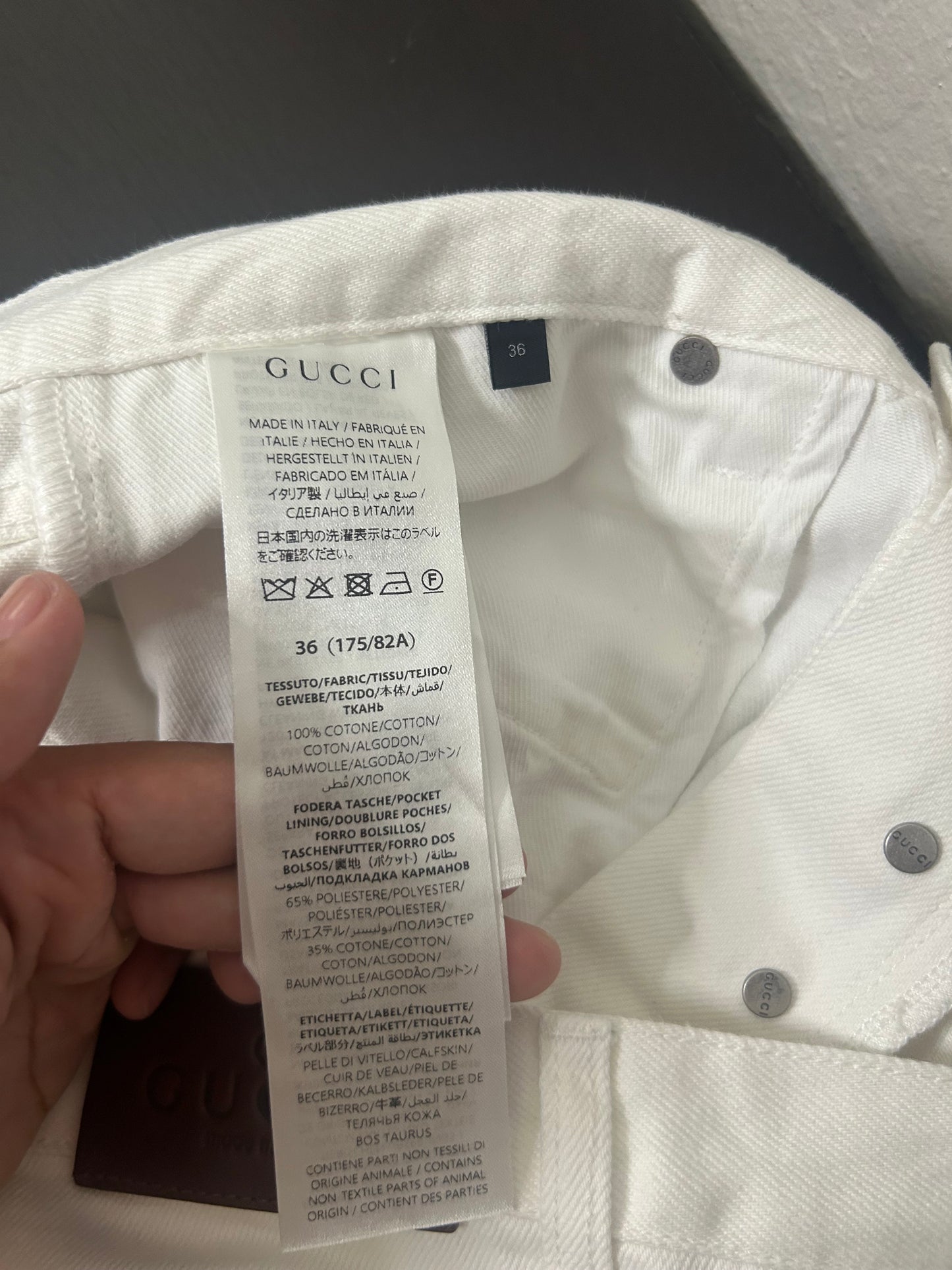 Gucci La Famiglia Horsebit Jeans