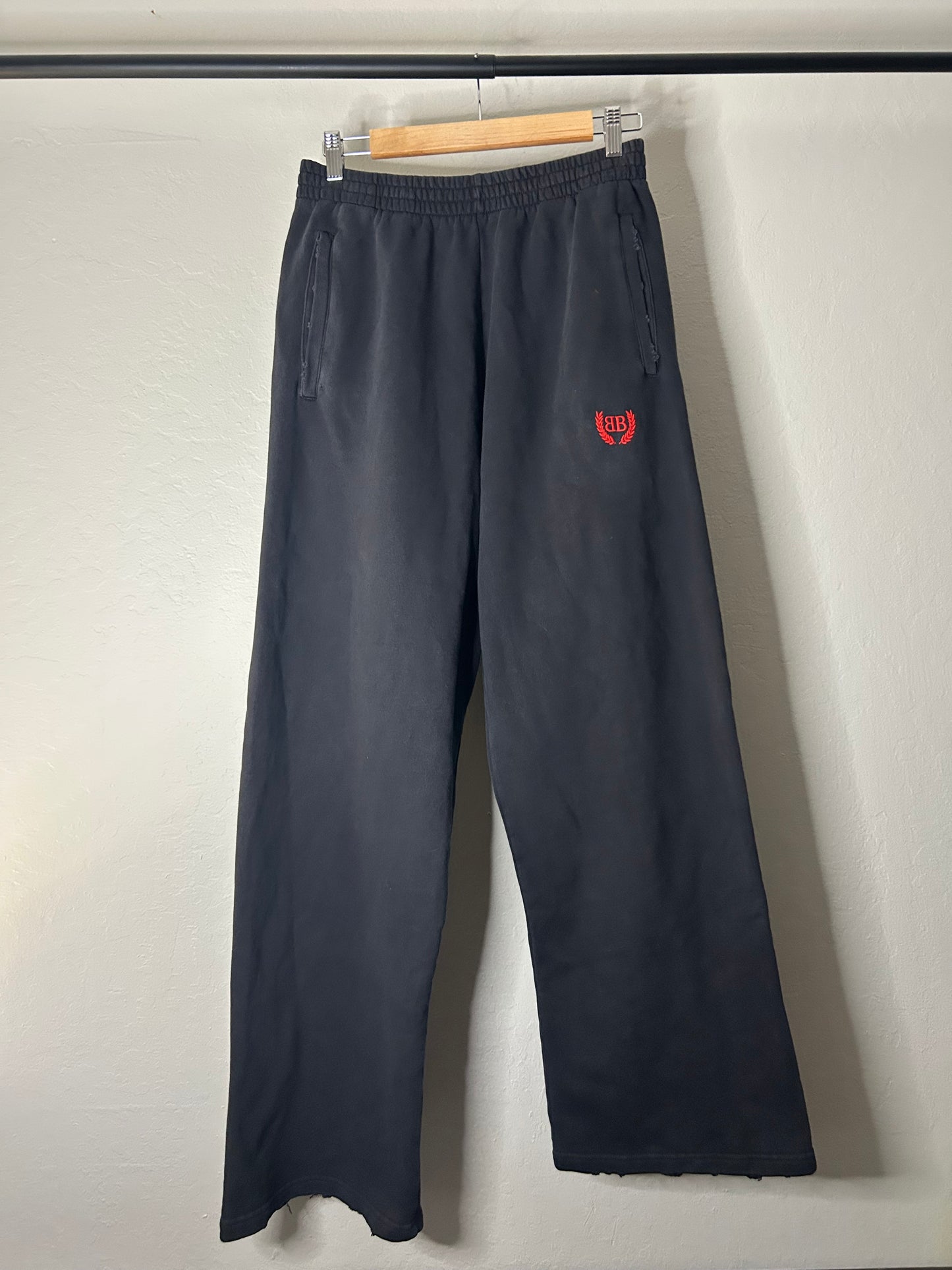 Balenciaga BB Distressed Sweatpants