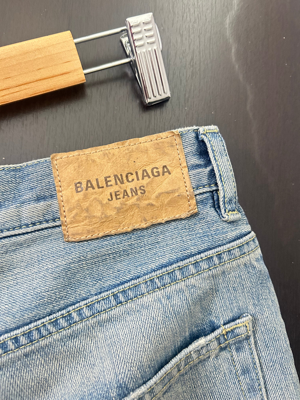 Balenciaga Blue Flared Heelbite Jeans