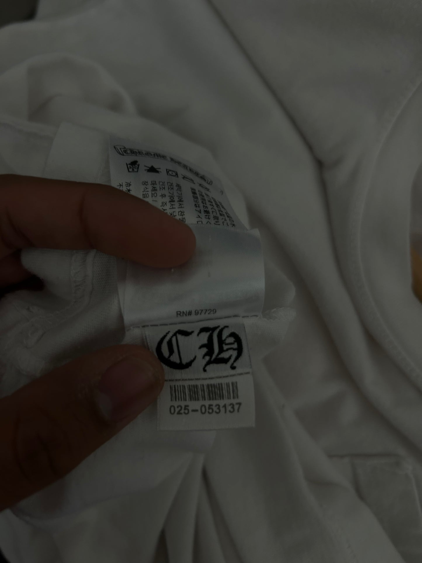 Chrome Hearts White / Pink Pocket Tee