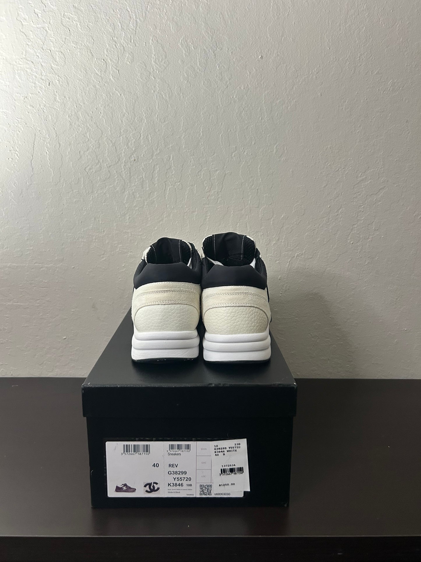 Chanel White CC Runners