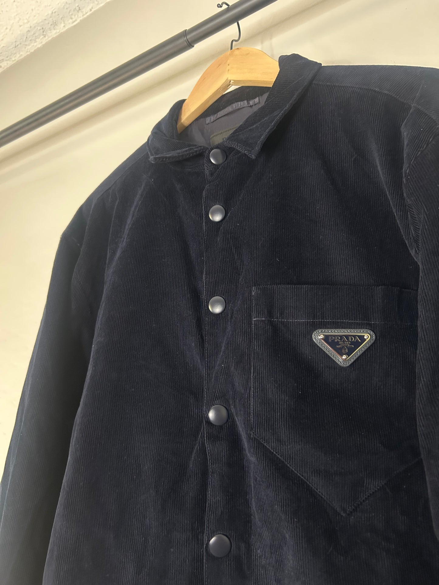 Prada Navy Blue Corduroy Jacket