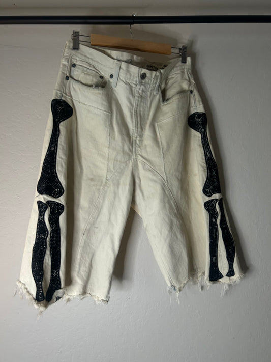 Kapital White Bone Shorts