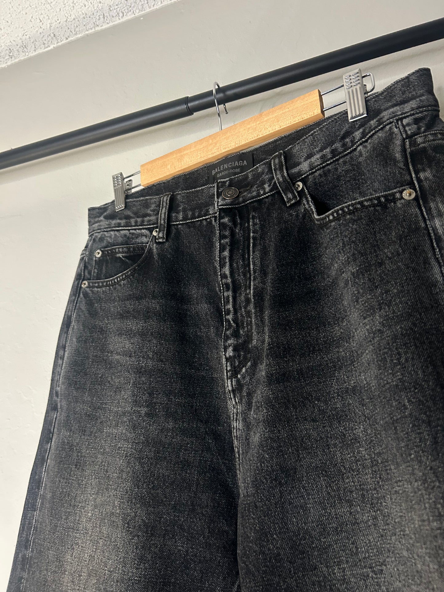 Balenciaga Black Garde Robe Jeans