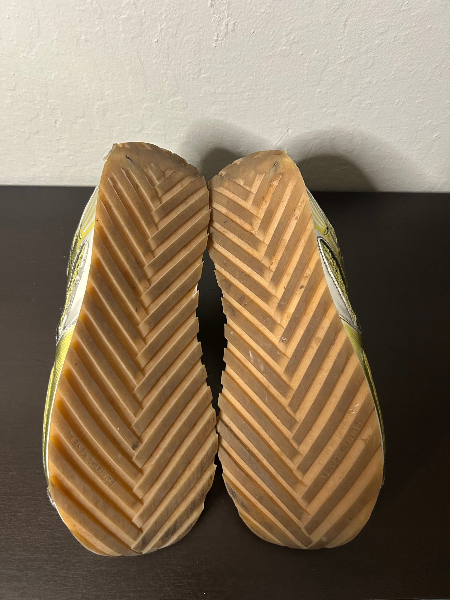 Bottega Orbit Yellow and Silver Sneaker