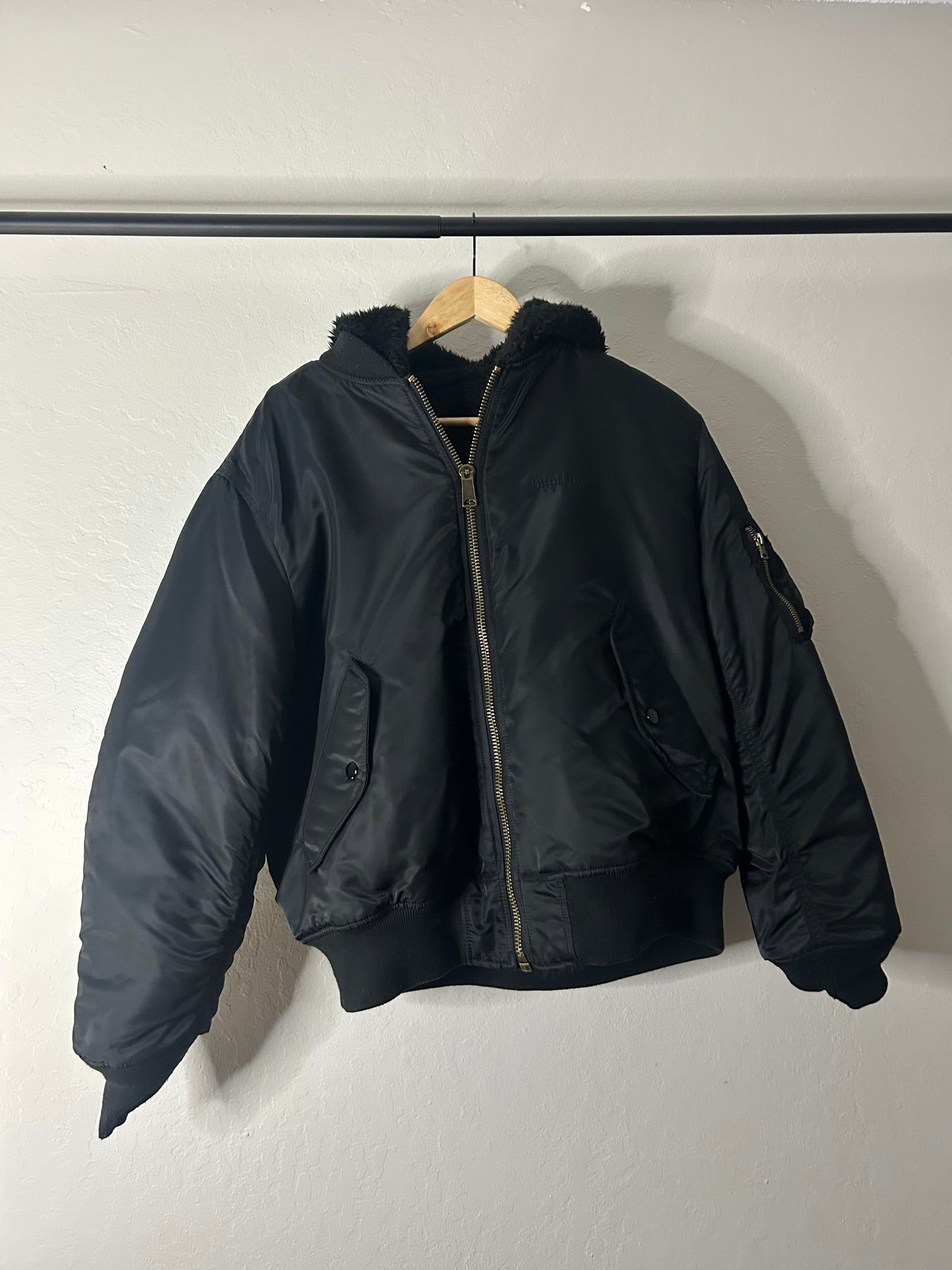 Supreme Reversible Faux Bomber