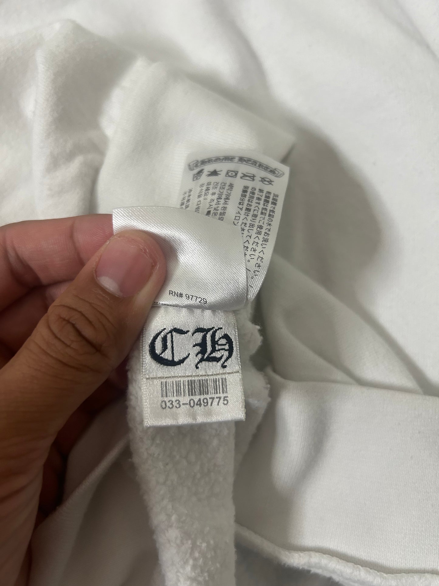 Chrome Hearts White Floral Crewneck