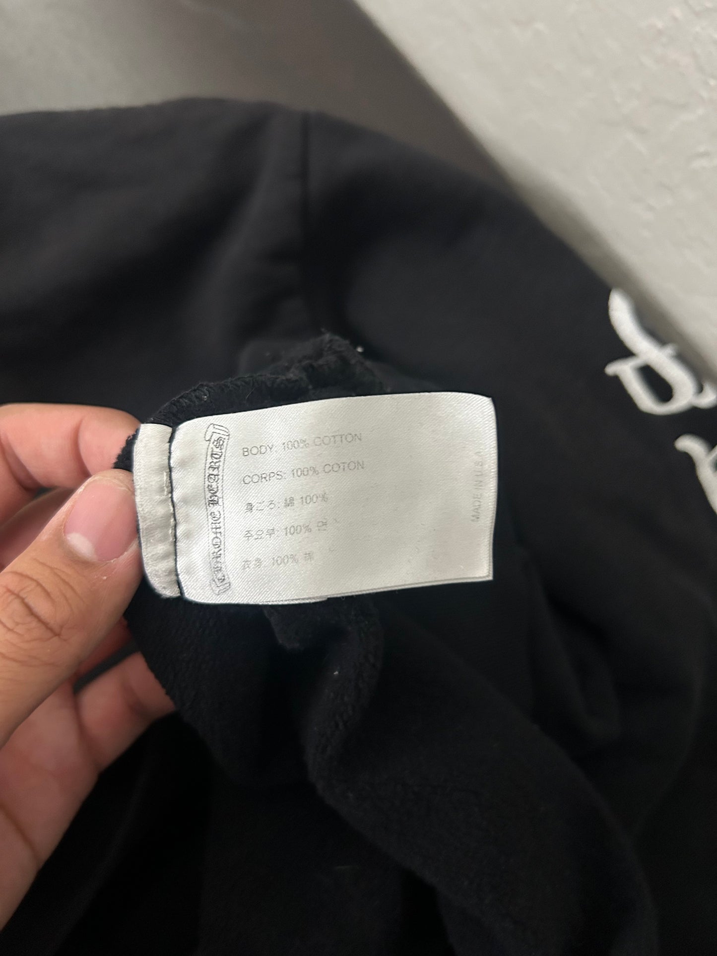 Chrome Hearts Vertical Logo Hoodie