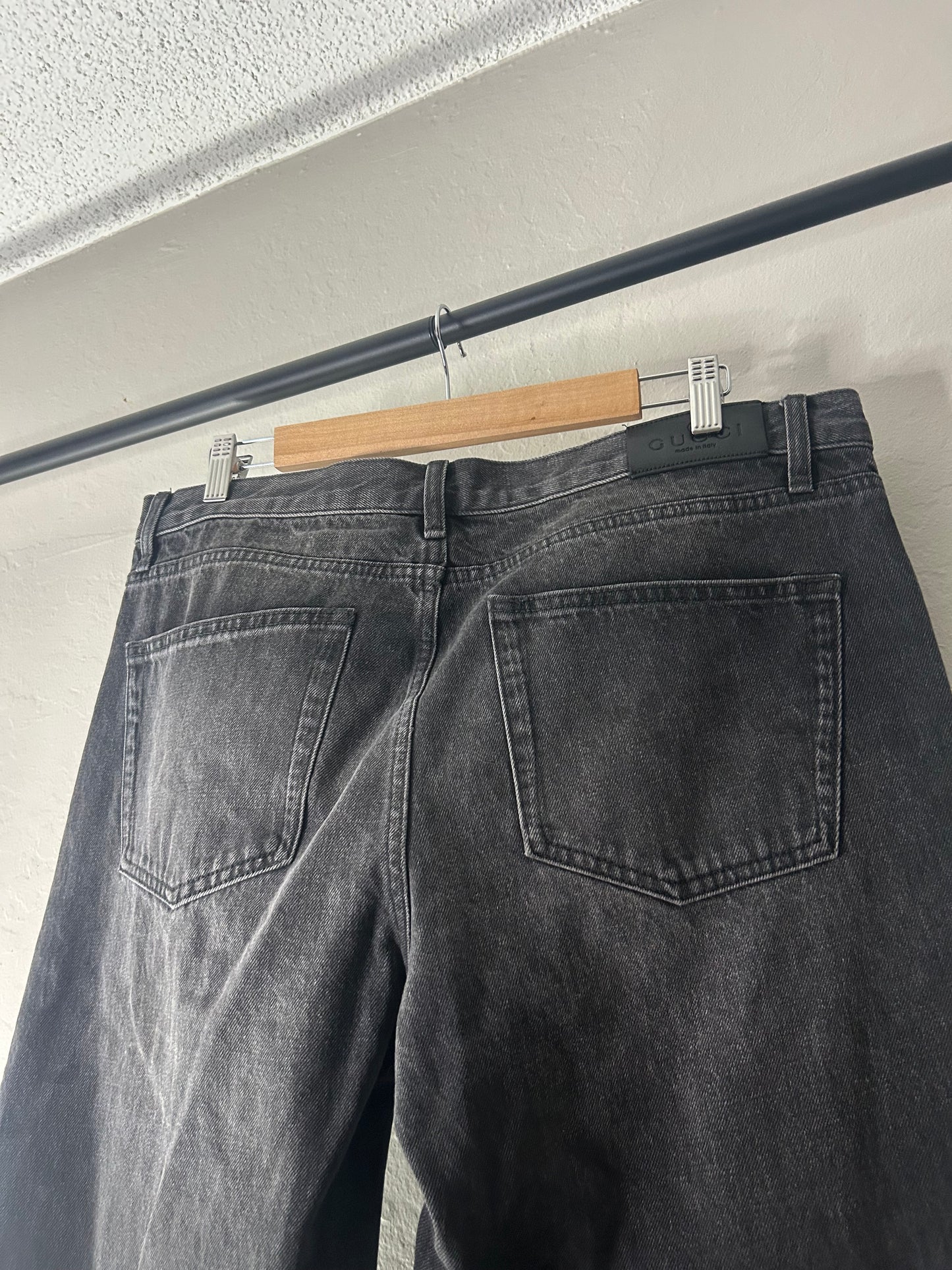 Gucci Grey Horsebit Jeans