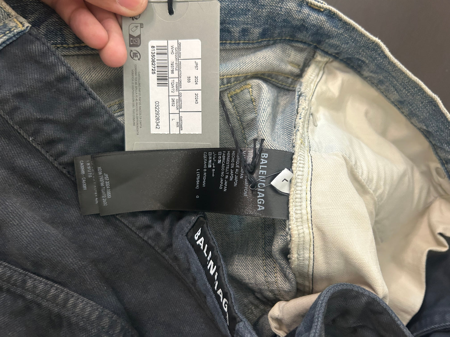 Balenciaga 50/50 Drawstring Jeans