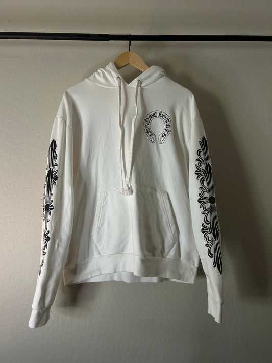 Chrome Hearts White Floral Hoodie