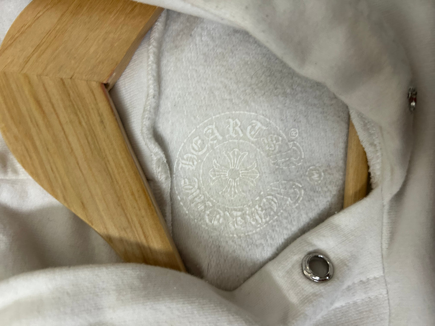 Chrome Hearts White Floral Horseshoe Hoodie