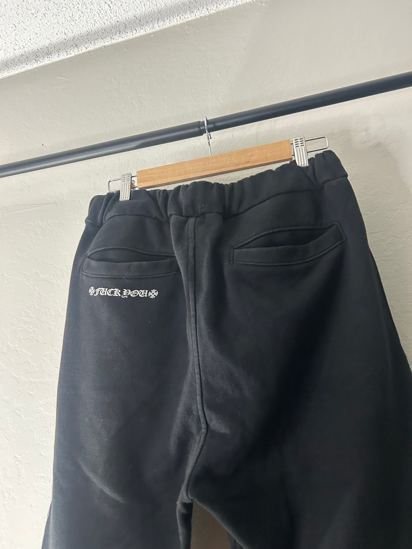 Chrome Hearts Black Scroll Sweatpants