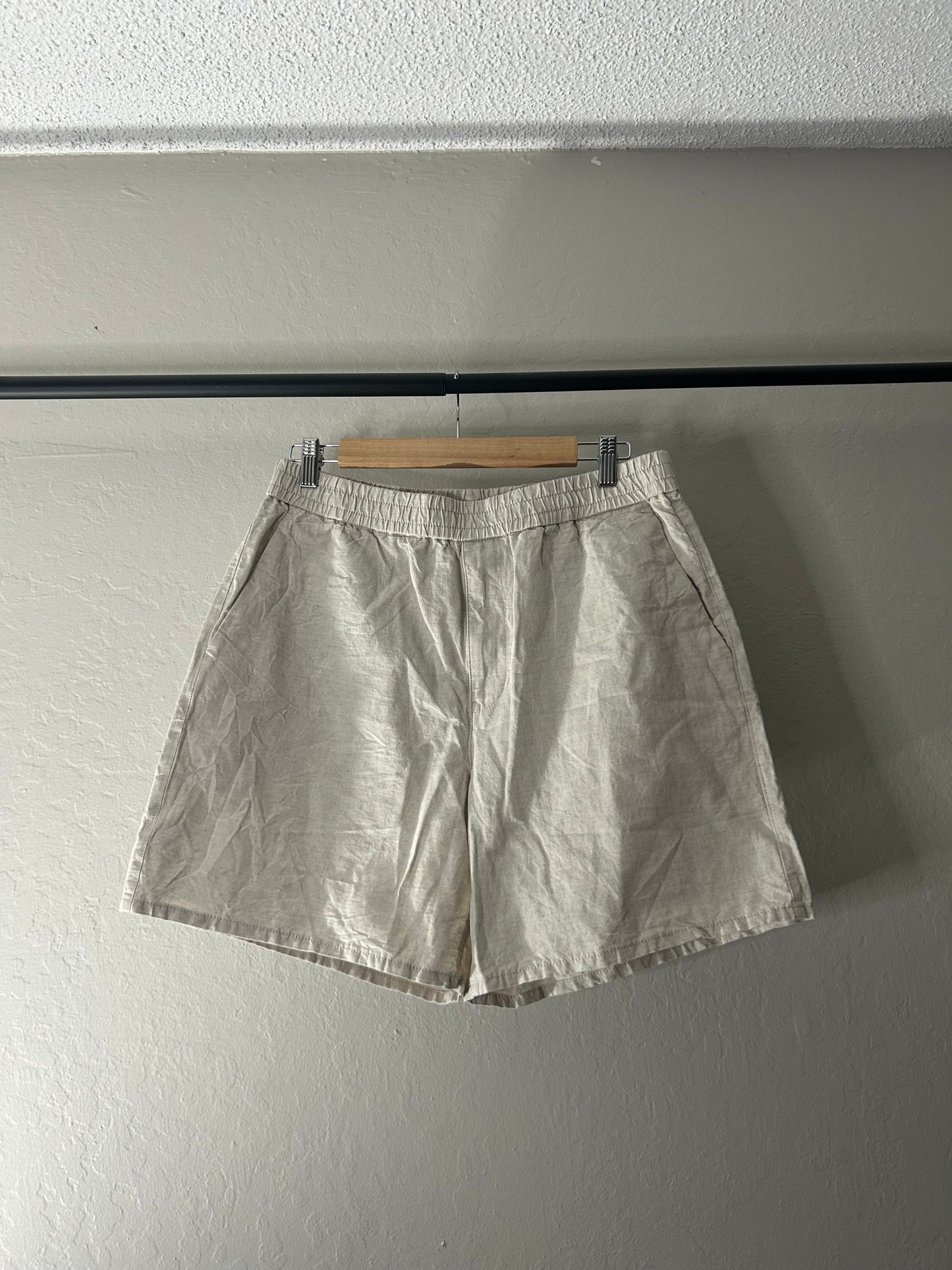 Prada Beige Linen Shorts