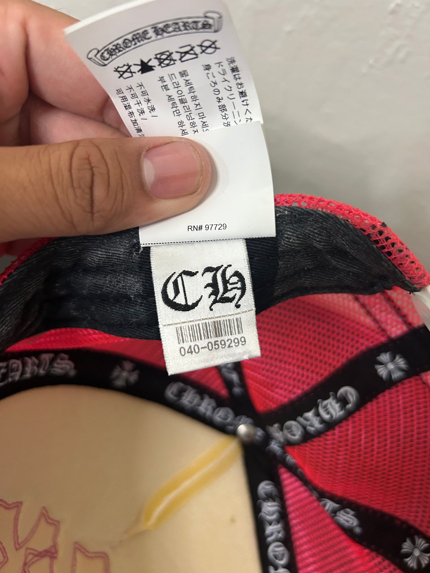 Chrome Hearts Pink Triple Cross Hat