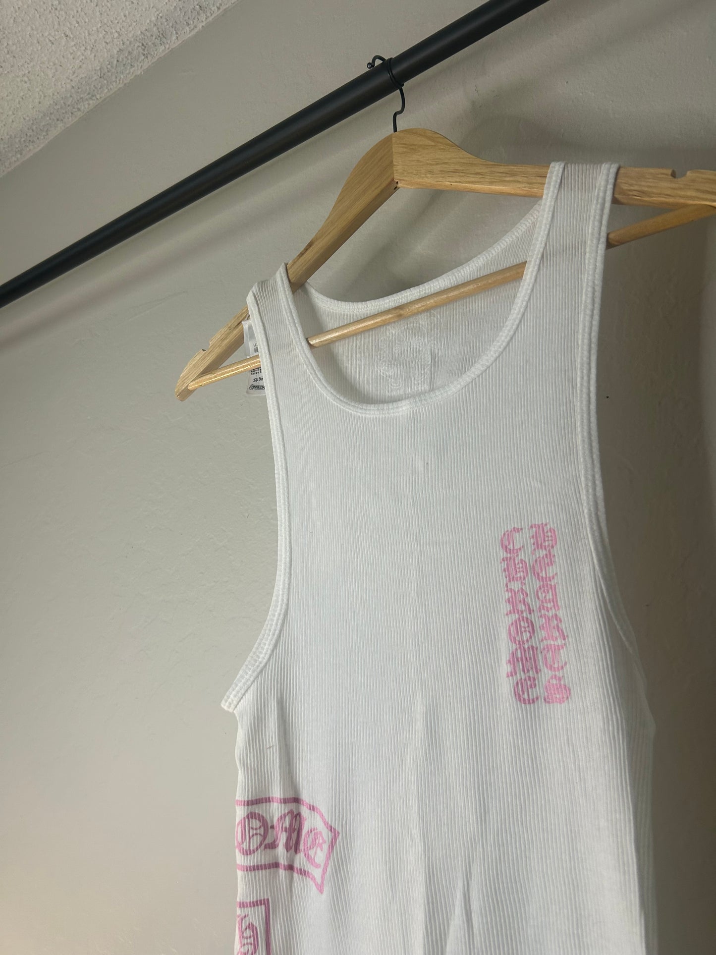 Chrome Hearts Pink T Bar Tank Top