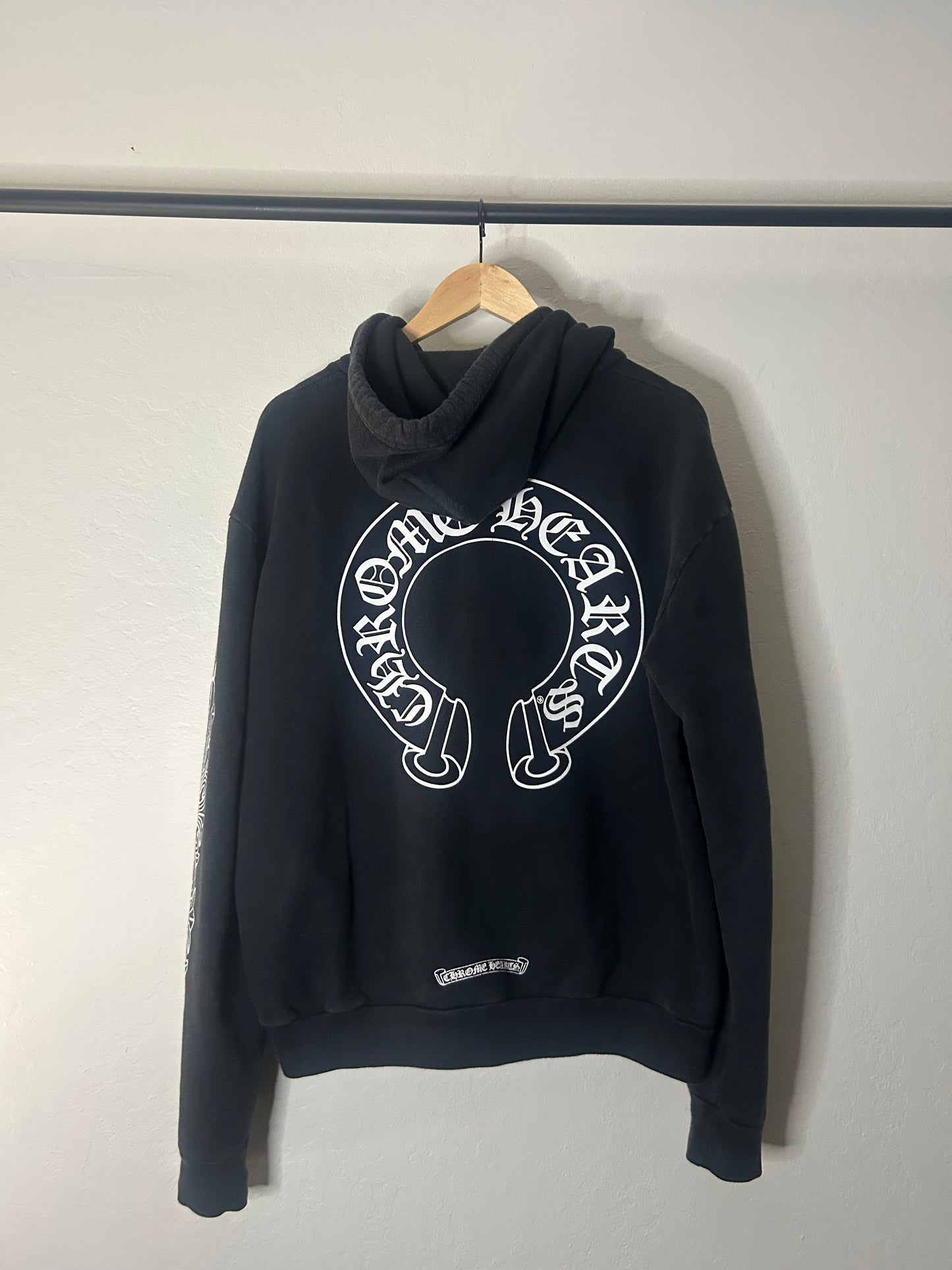 Chrome Hearts Horseshoe Floral Zip Up Hoodie
