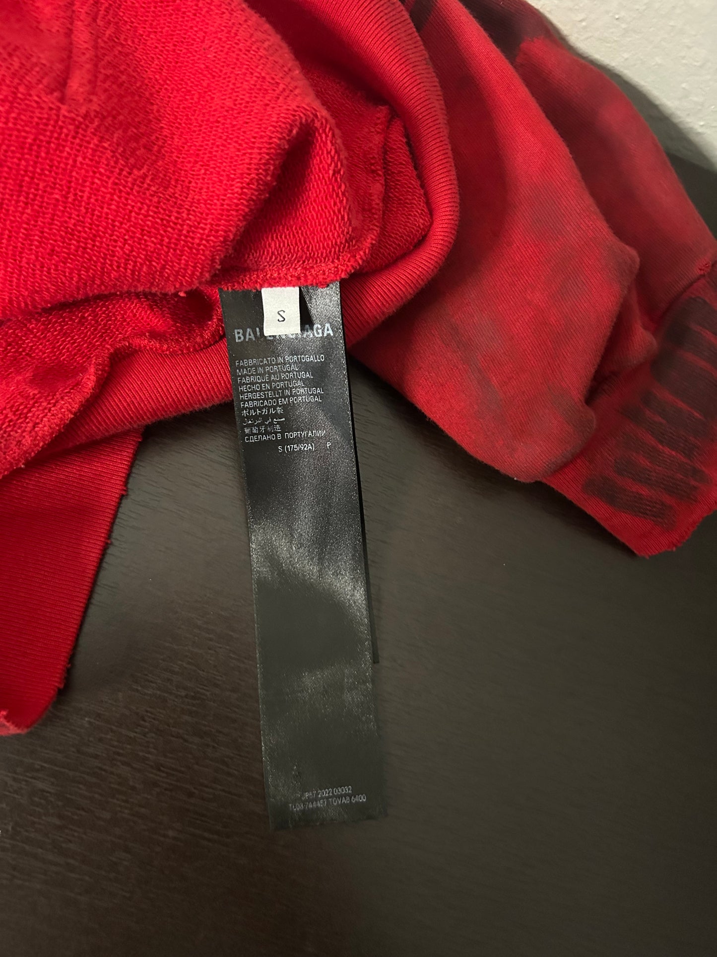 Balenciaga Red Skater Hoodie