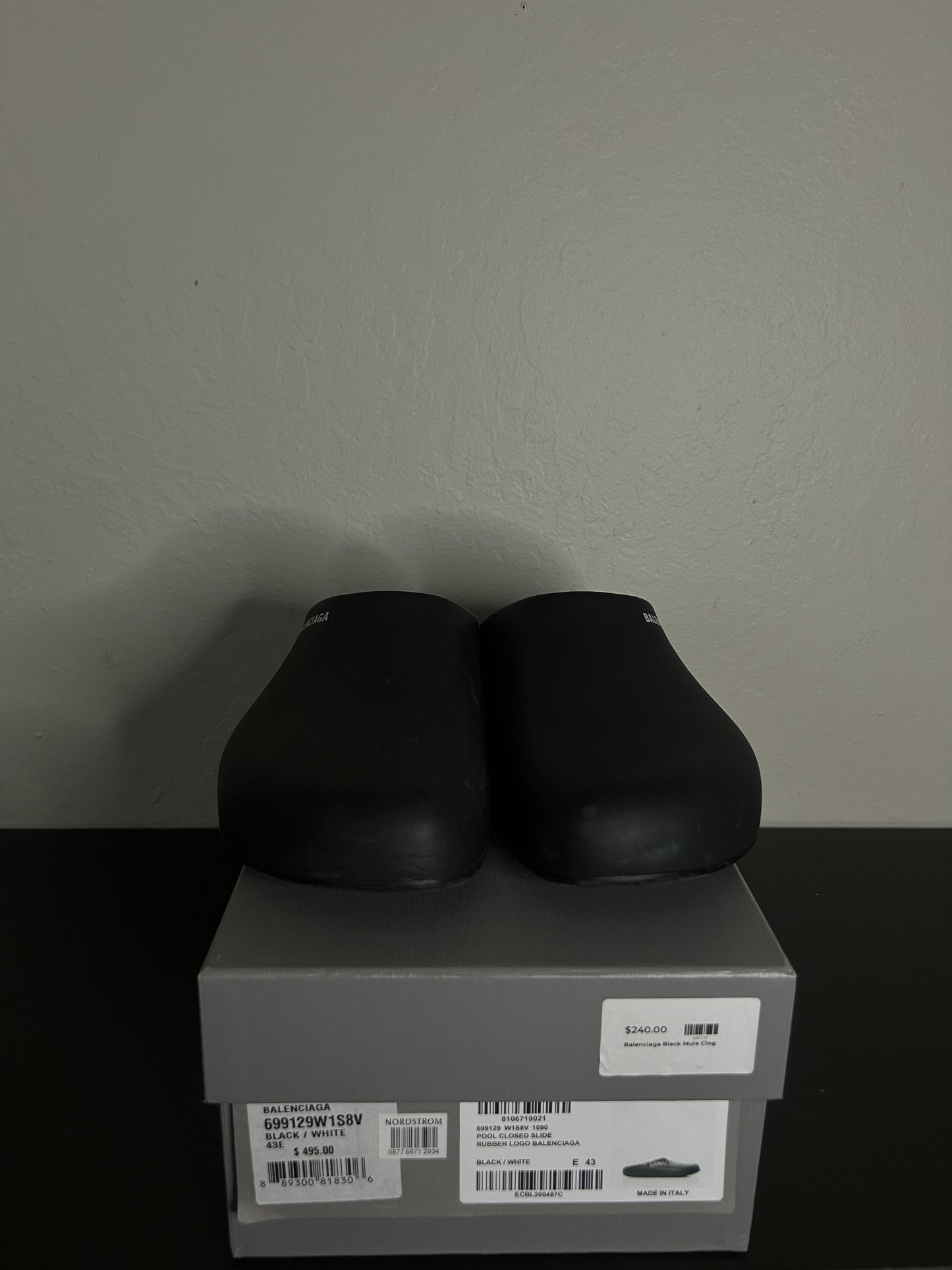 Black Balenciaga Clogs