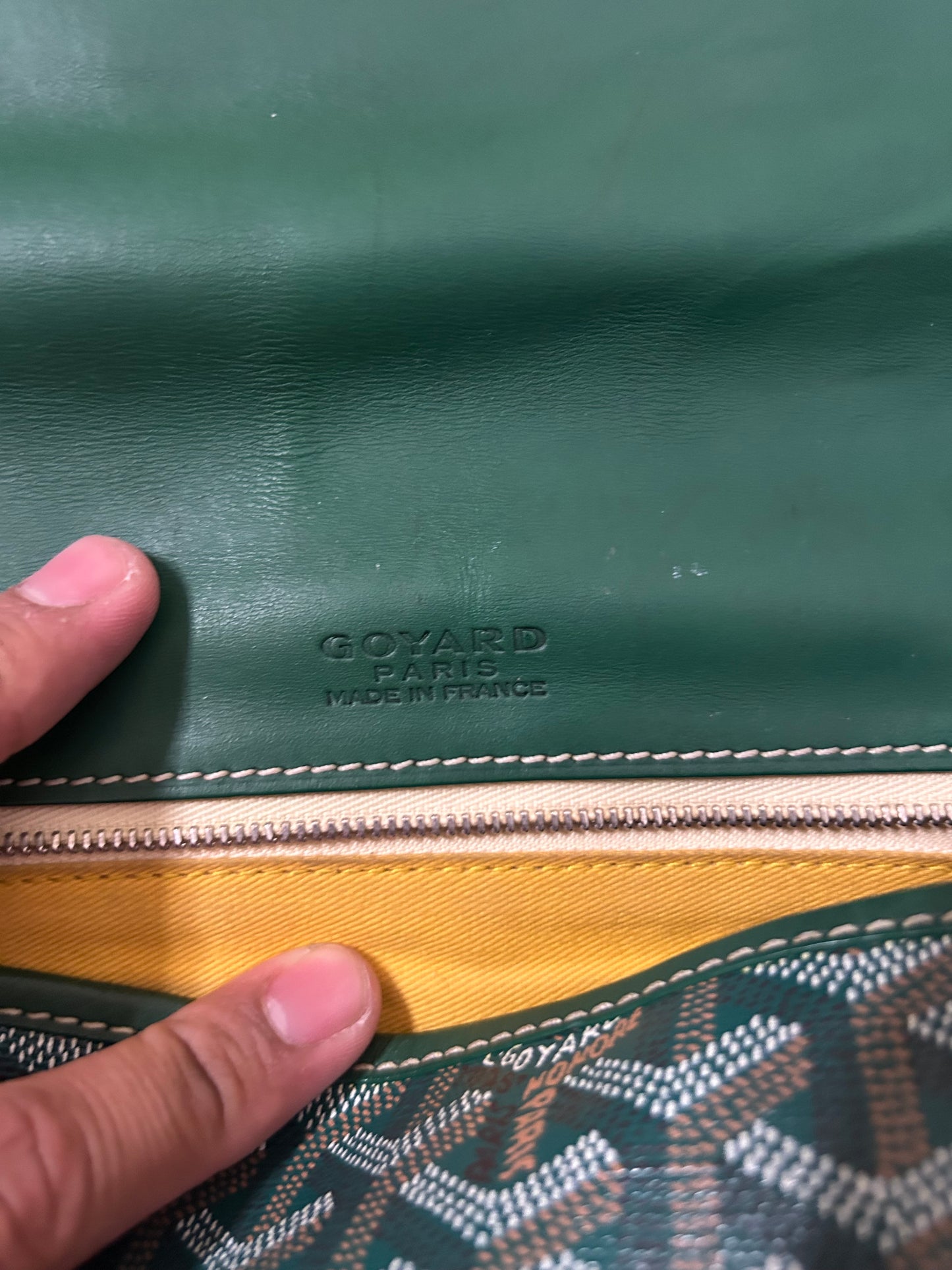 Goyard Green Belvedere MM Messenger Bag