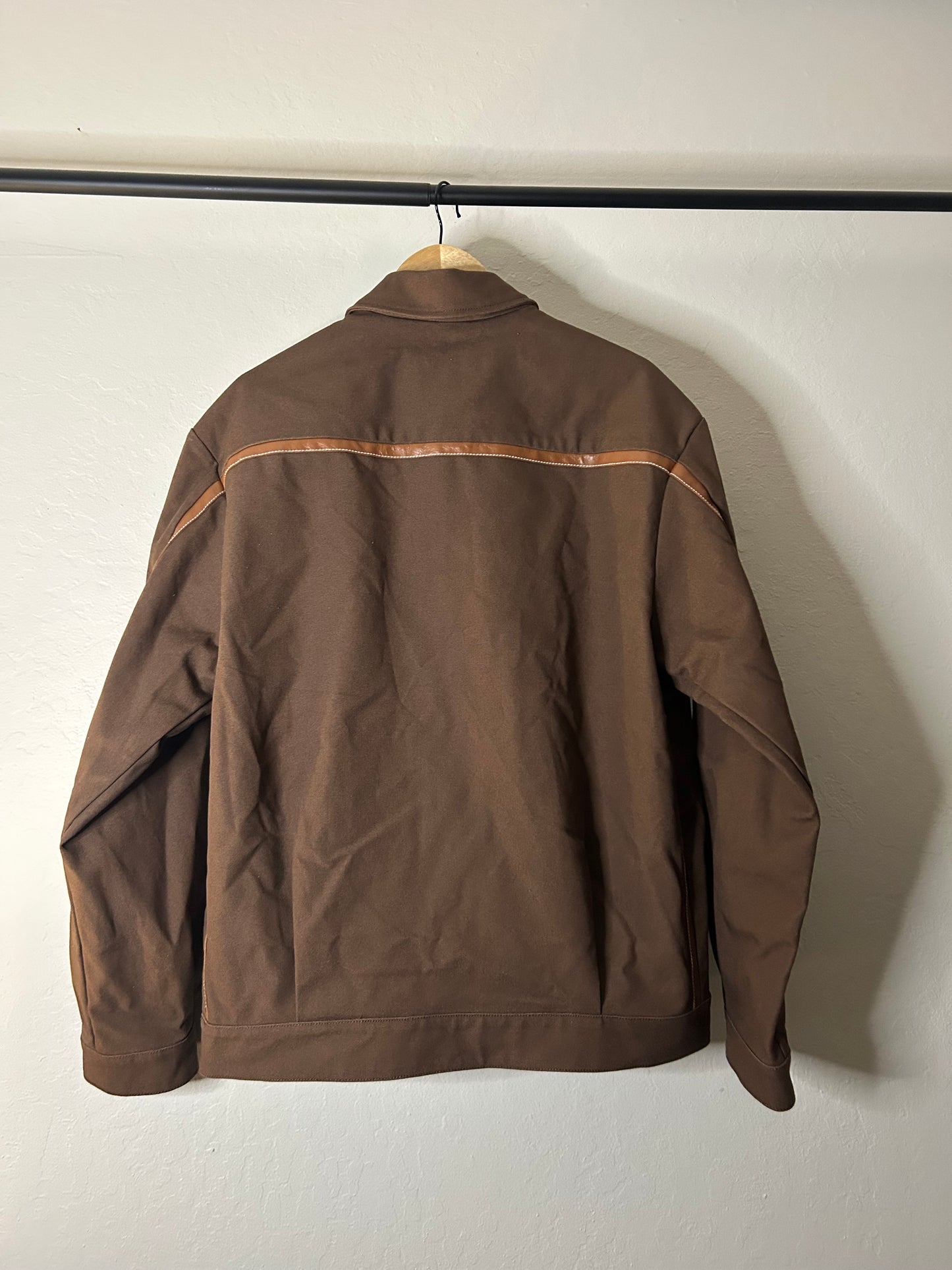 Miu Miu Brown Patchwork Work Jacket