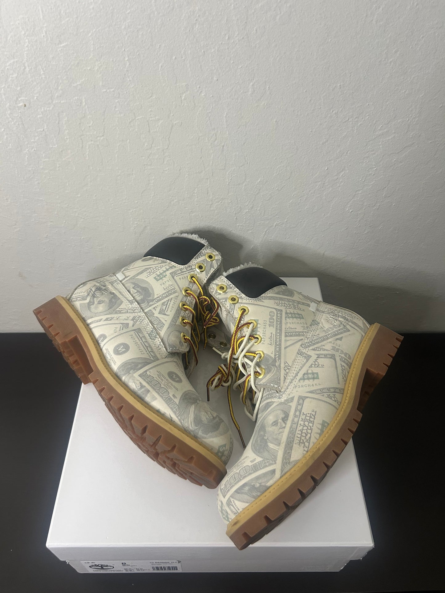 Supreme Maison Margiela Money Timberlands