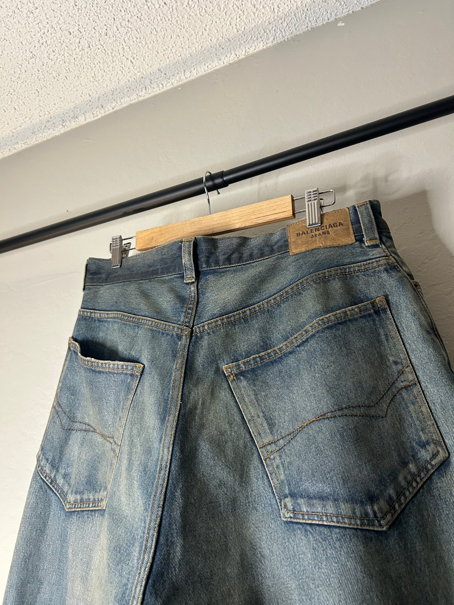 Balenciaga Baggy Waxed Denim