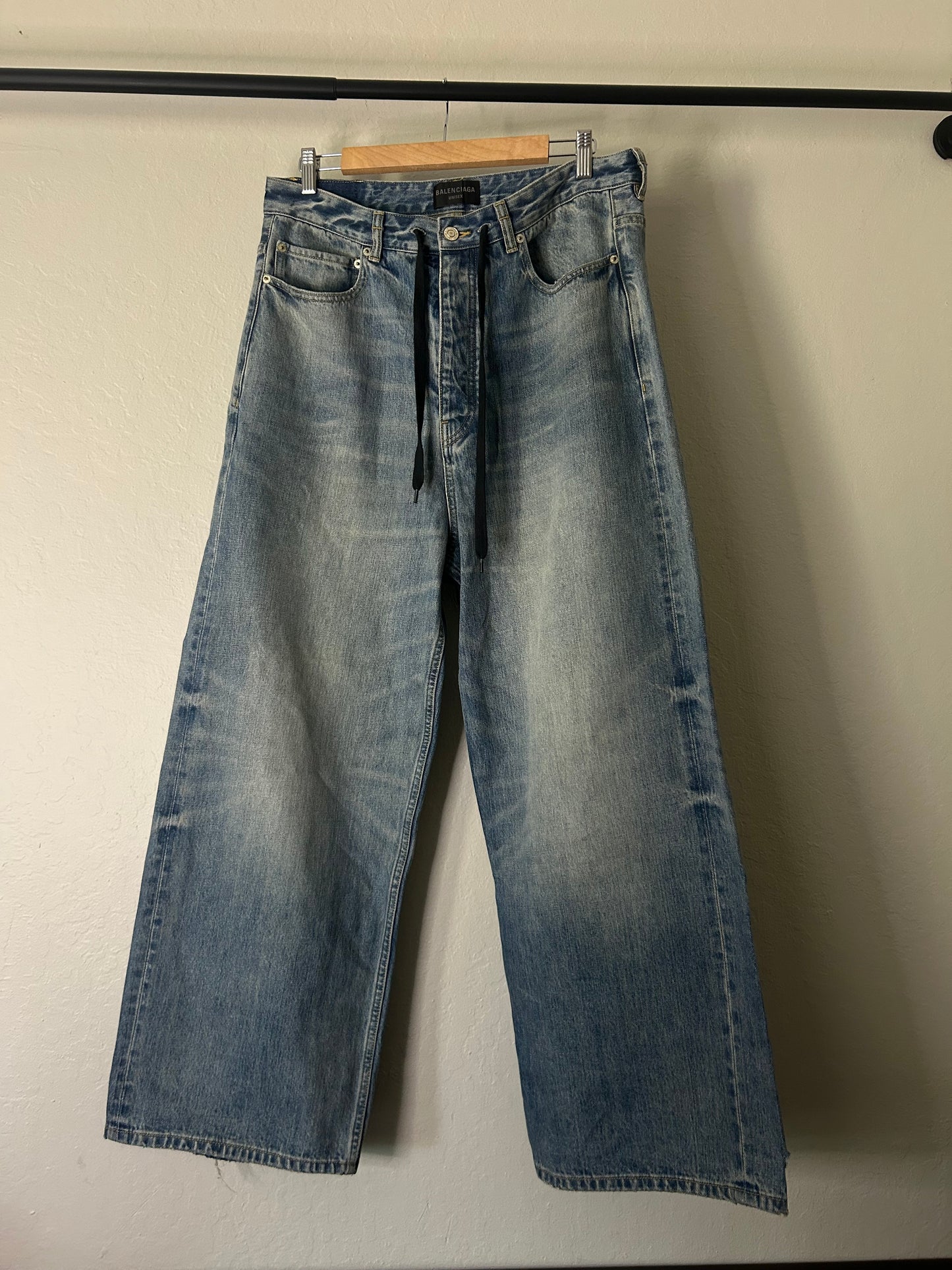 Balenciaga Baggy Drawstring Jeans