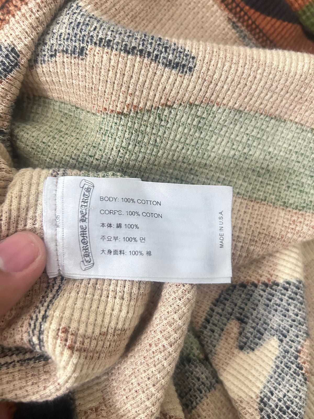 Chrome Hearts Matty Boy Camo Caution Thermal