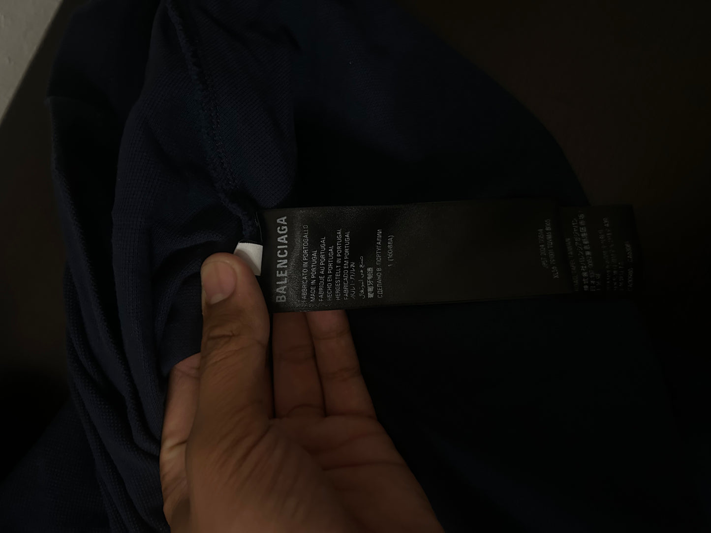 Balenciaga Navy Polo Tee